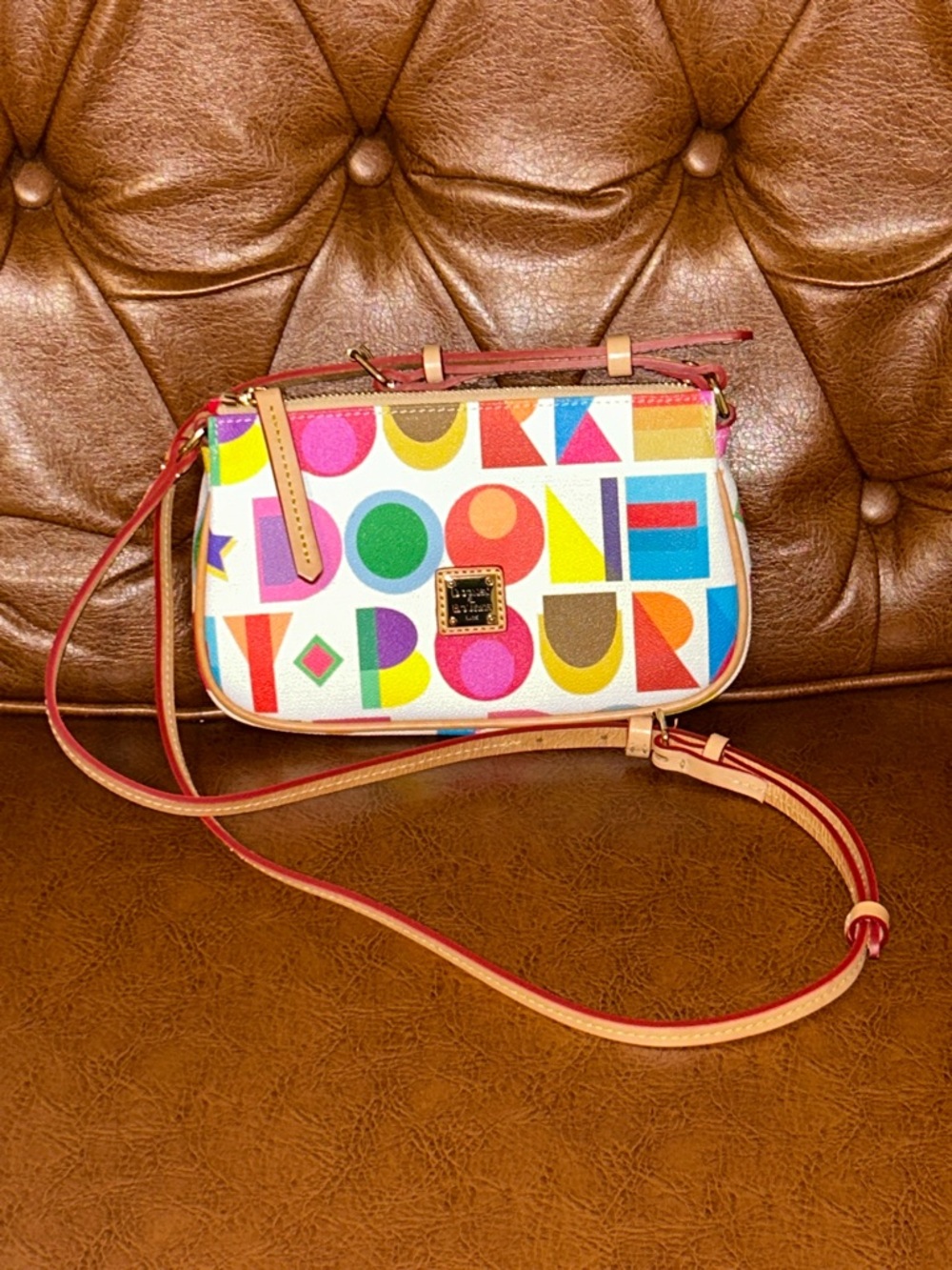 Vibrant Dooney & Bourke Art Deco Lexi Crossbody